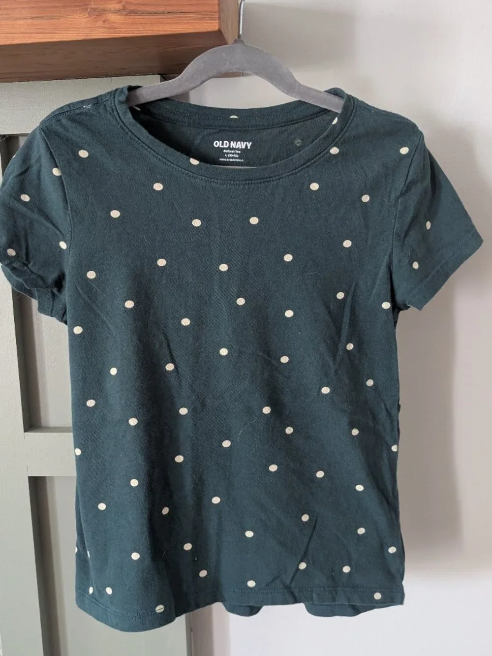 Old Navy Dark Green Tee - Like New - Size YLG
